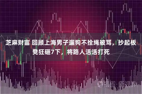 芝麻财富 回顾上海男子遛狗不拴绳被骂，抄起板凳狂砸7下，将路人活活打死
