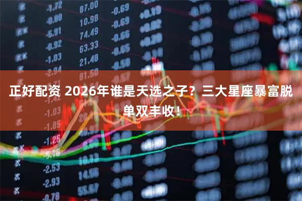 正好配资 2026年谁是天选之子？三大星座暴富脱单双丰收！