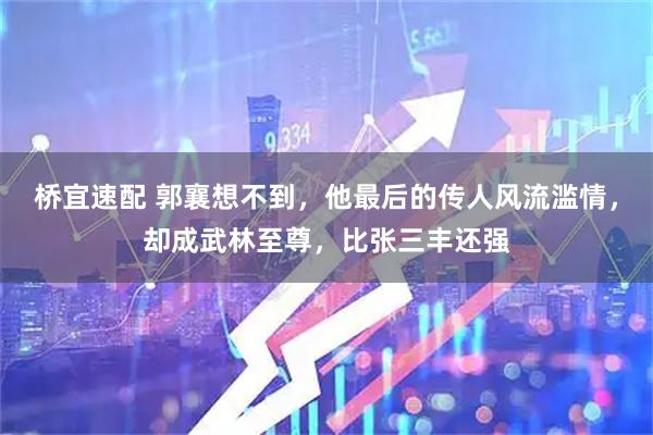 桥宜速配 郭襄想不到，他最后的传人风流滥情，却成武林至尊，比张三丰还强